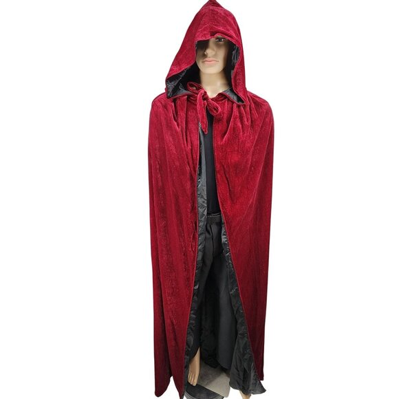LuckyMjmy Velvet Wizard Robe with Satin Lined Cloak - Picture 10 of 10